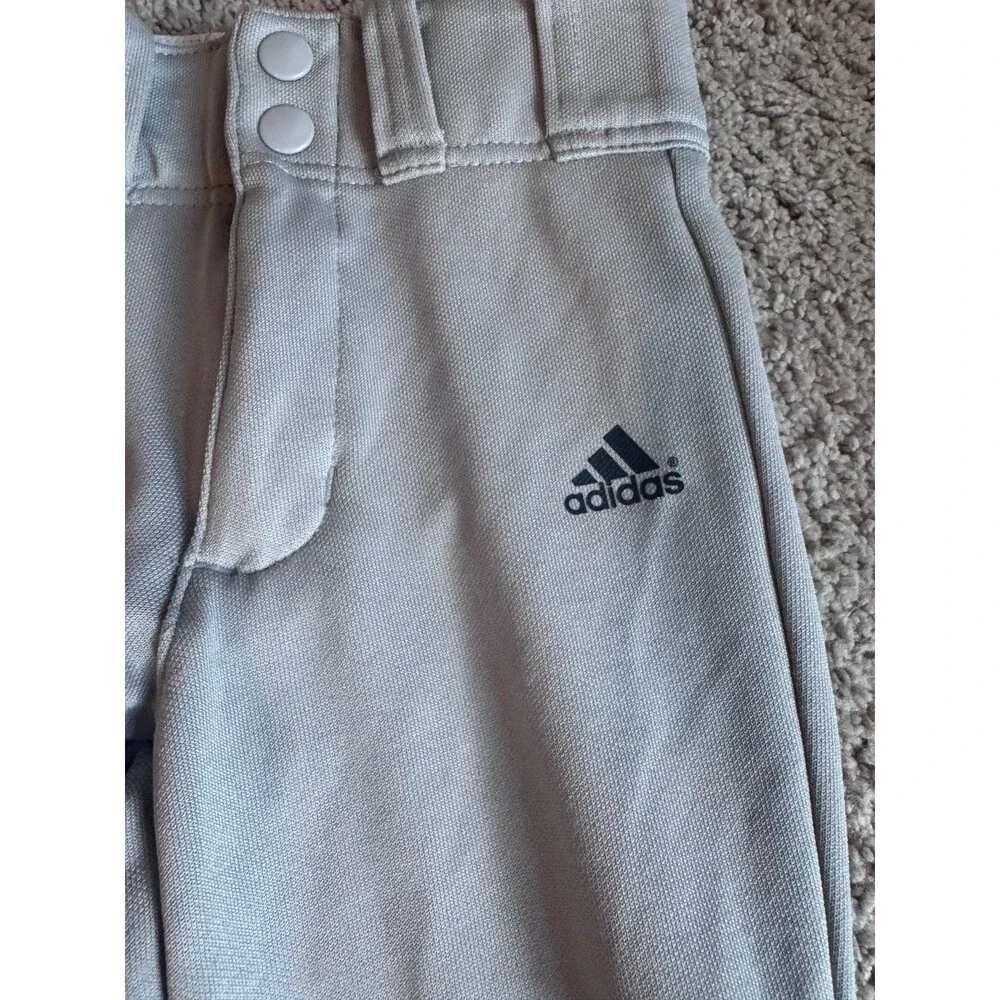 Adidas Brand, Gray Baseball Pants, Boy’s/Youth XXS, Sportswear